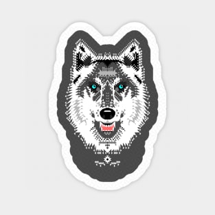 Geometric Wolf Sticker